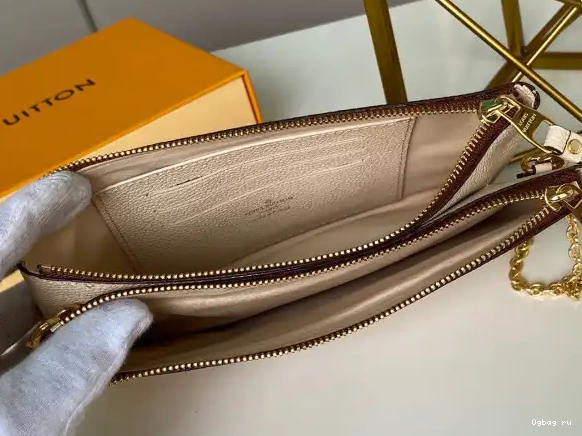 VUITTON POCHETTE LOUIS DOUBLE ZIP 0512